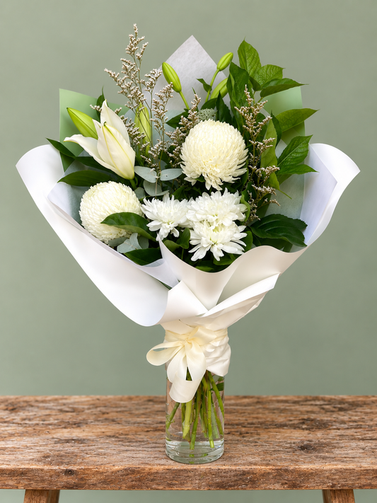 Fresh Flowers (in Glass Vase)