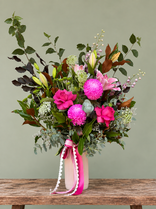 Deluxe Flower Design (in Ceramic Vase)