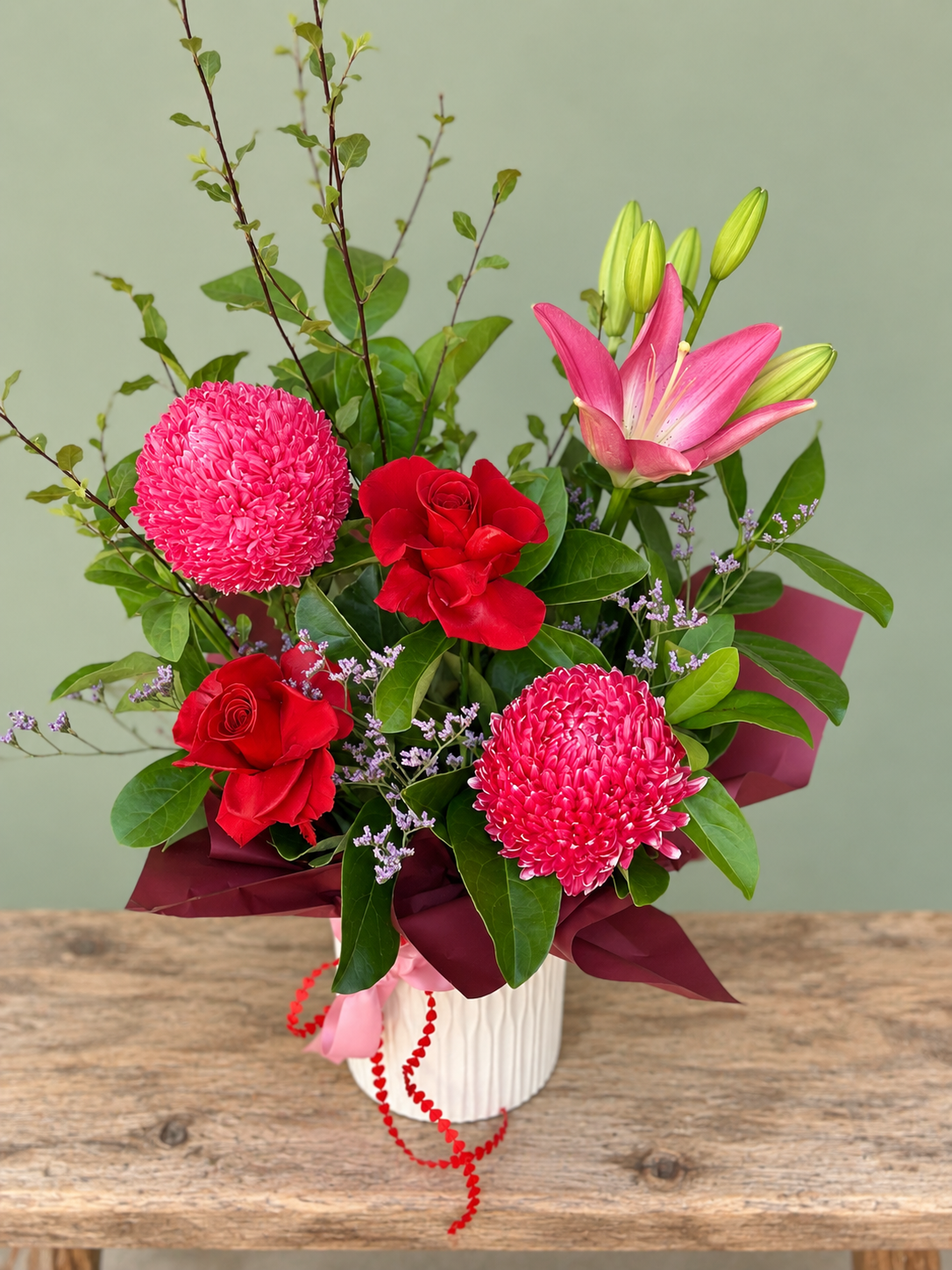 Fresh Flowers (in Ceramic Pot)