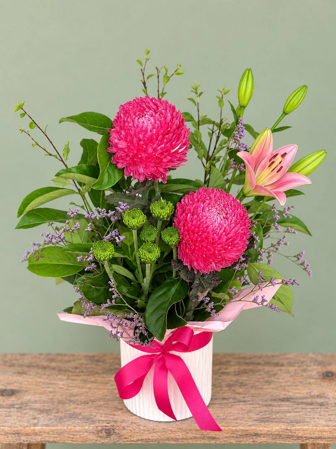 Fresh Flowers (in Ceramic Pot)
