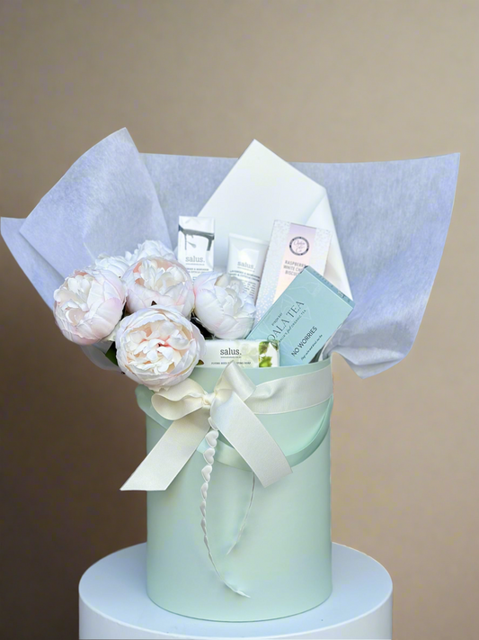Front mint green goddess box